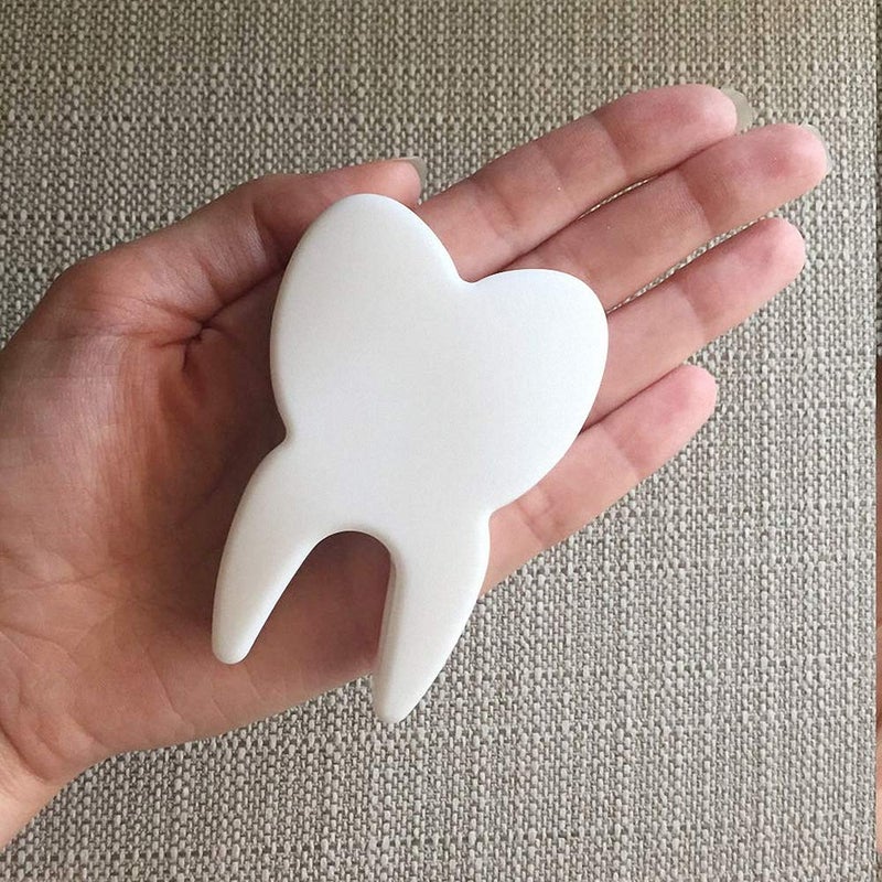 HiParty Tooth Silicone Mold, Funny Teeth Shape Novelty Ice Cube Tray, Chocolate Candy Dessert Jello Mold, Soap Making Mold, Cake Baking Pan, Perfect Gag or White Elephant Gift for Dentists - Image 3